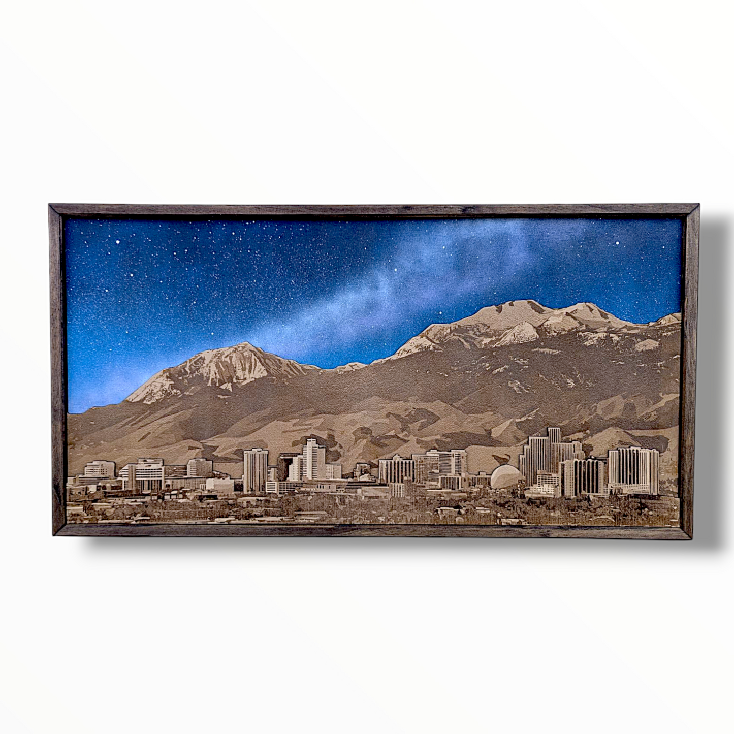 Reno Skyline Art  | City Skyline, Mountains, Night Sky | Various Sizes