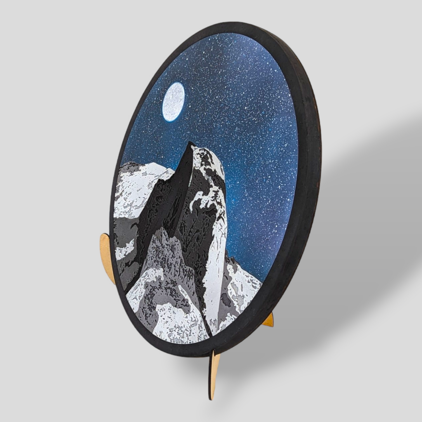 Realistic Wood Art | Half Dome | 15" Circular