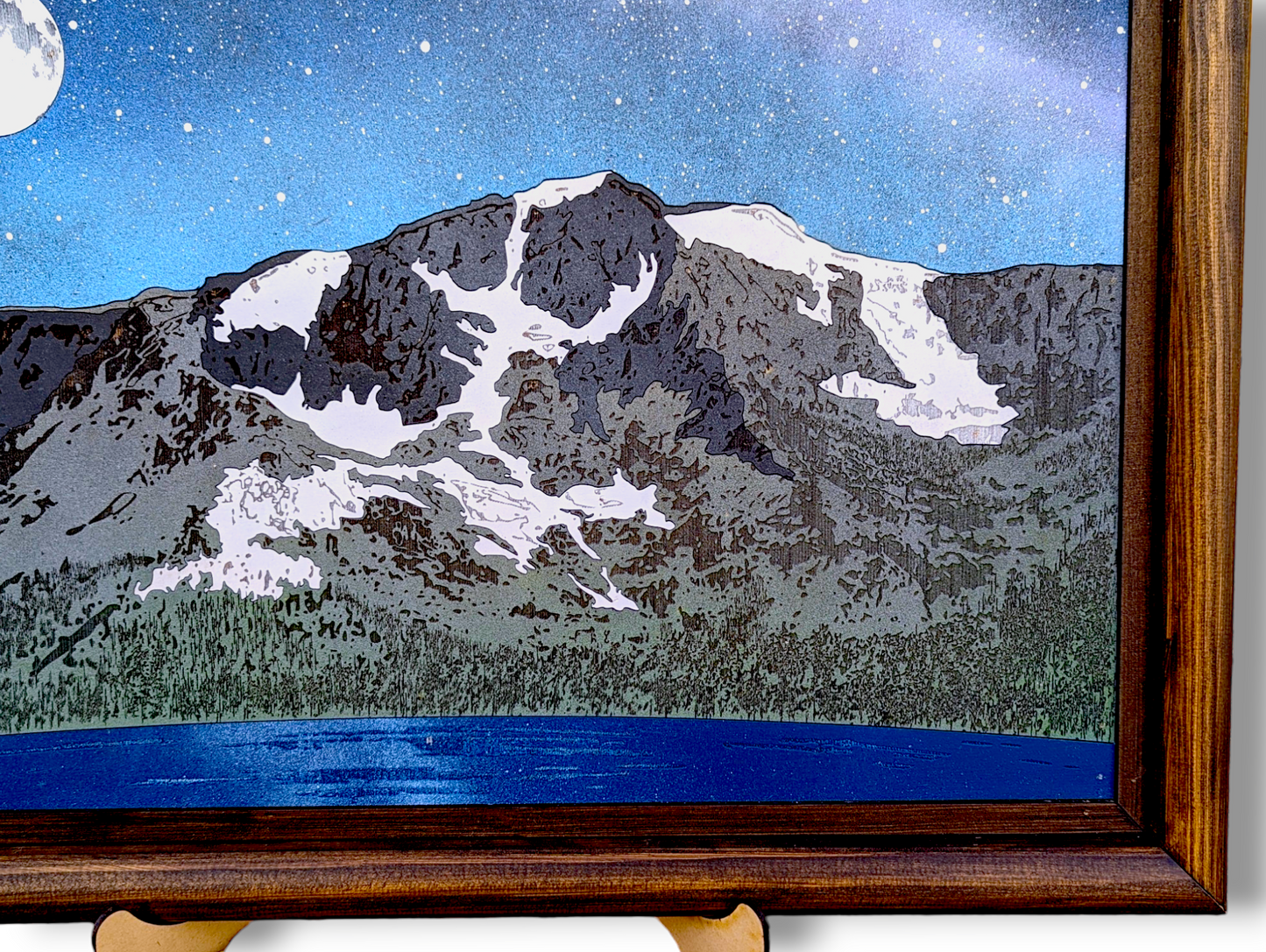 Realistic Wood Art | Mt. Tallac | Rectangular