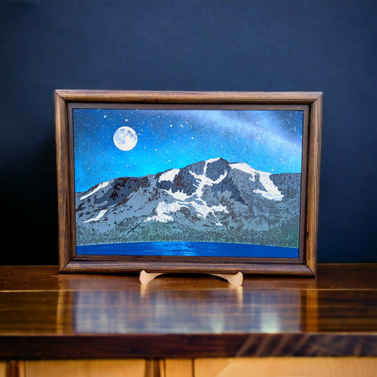 Realistic Wood Art | Mt. Tallac |  Rectangular
