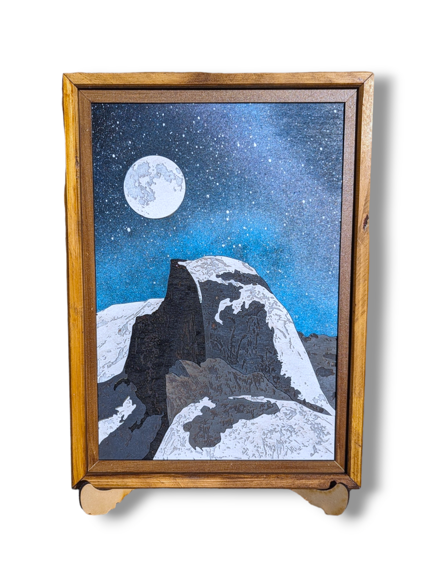 Realistic Wood Art | Half Dome | 8X11 Rectangular