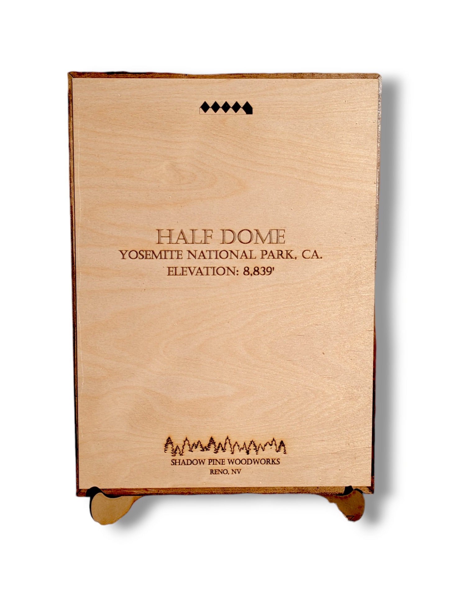 Realistic Wood Art | Half Dome | 8X11 Rectangular