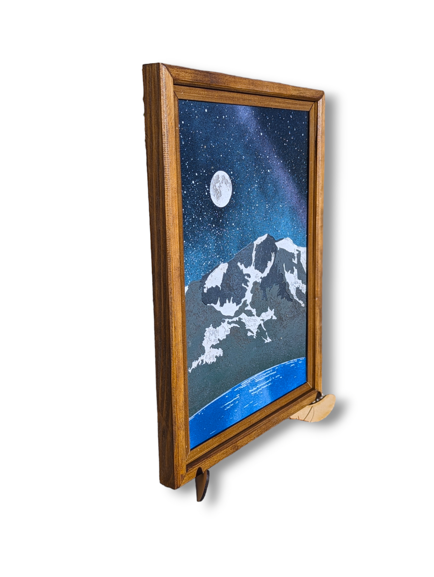 Realistic Wood Art | Mt. Tallac Portrait | Rectangular