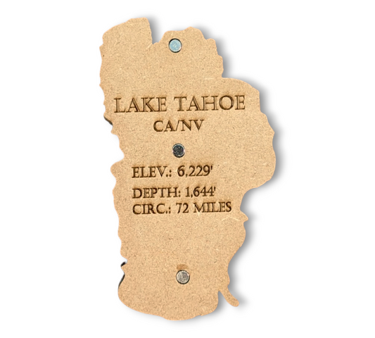 Tahoe Bathymetric Magnet| 5" by 3"