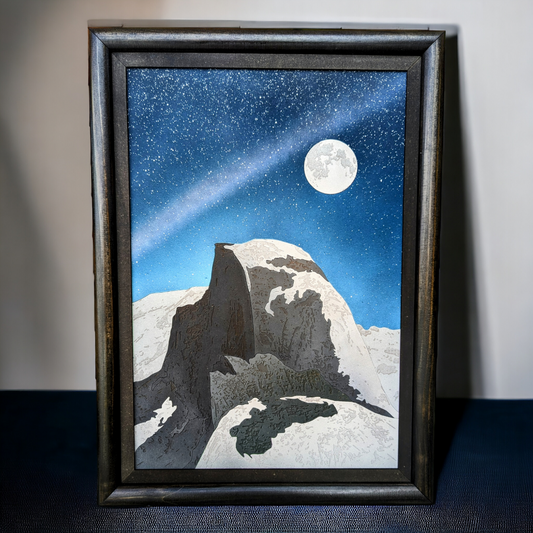 Realistic Wood Art | Half Dome |  8X11 Rectangular