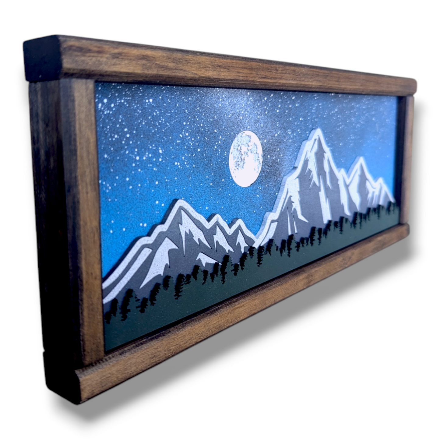Mountain Art | 14" by 6" | Mountain Ridge Line