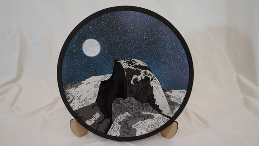Realistic Wood Art | Half Dome |  15" Circular