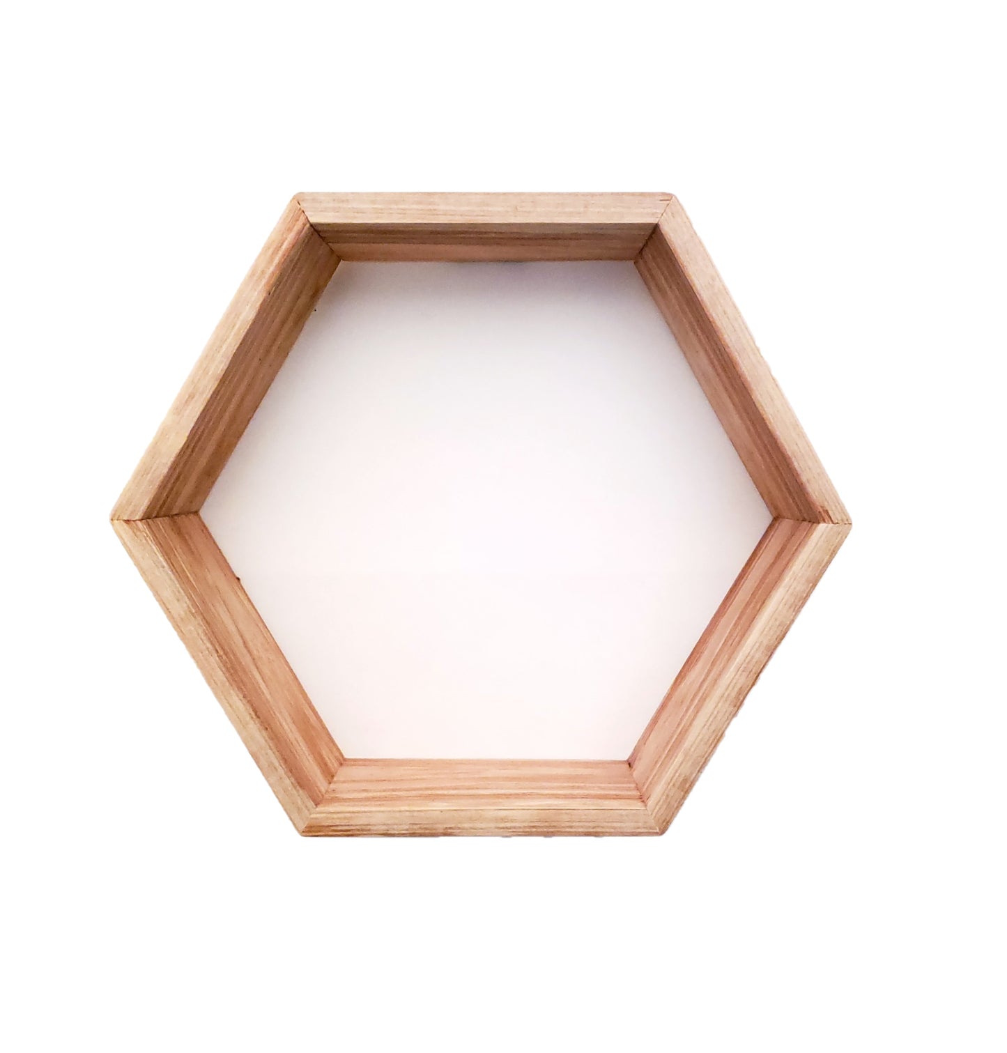 Honeycomb (Hexagon) Shelves | 6 Inches | Handmade from Redwood | LARGE