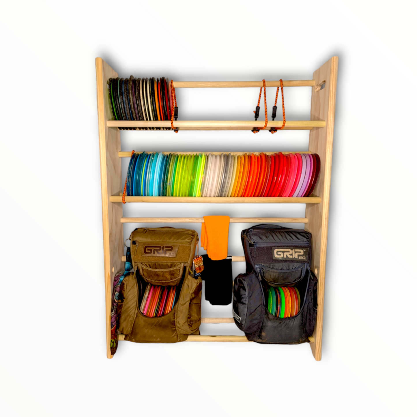 Customizable Disc Golf Storage Rack | 15-250 Discs | Free Laser Engraving