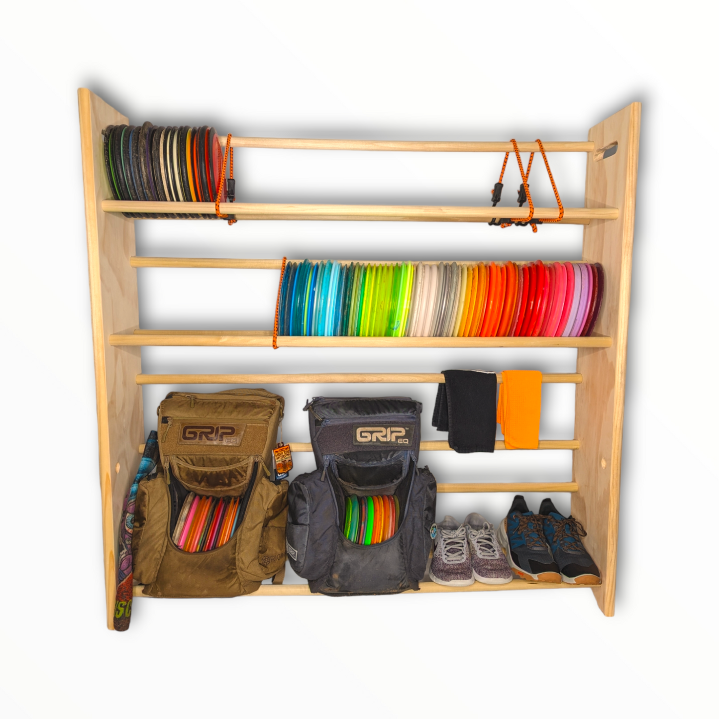 Customizable Disc Golf Storage Rack | 15-250 Discs | Free Laser Engraving