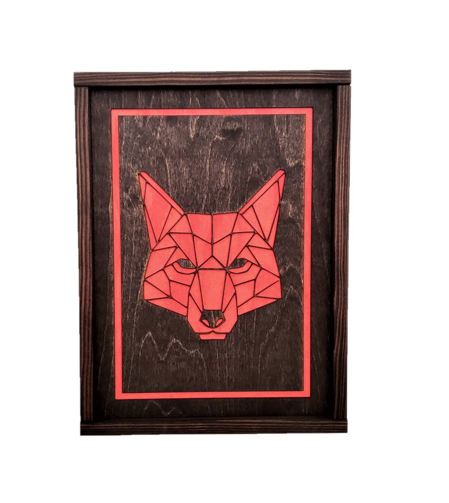 Geometric Animal Art | 12" by 16" | Mountain Lion, Wolf, Bear, Ram, Stag, Fox