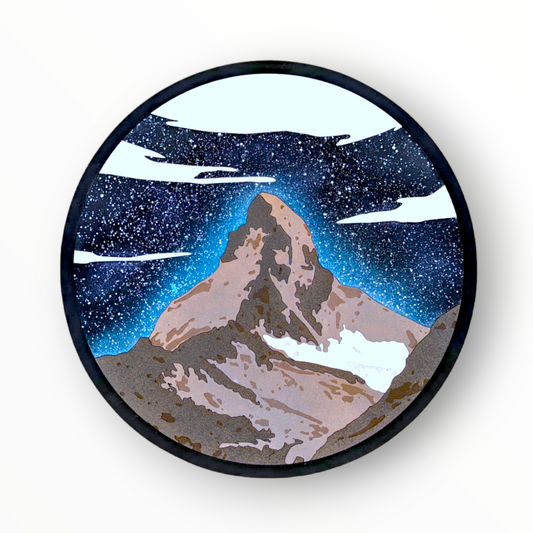 Realistic Wood Art | The Matterhorn | 15" Circular