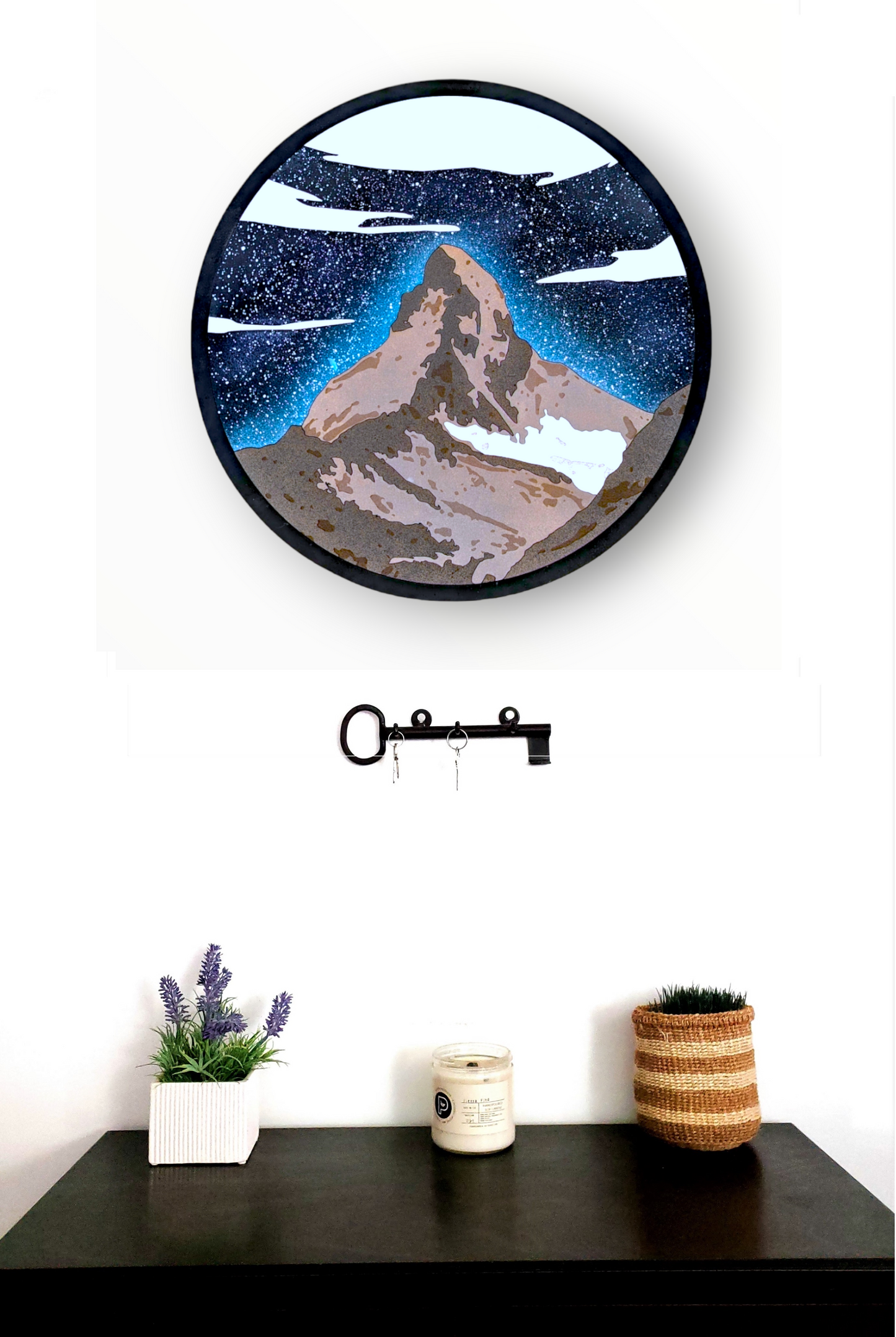 Realistic Wood Art | The Matterhorn | 15" Circular