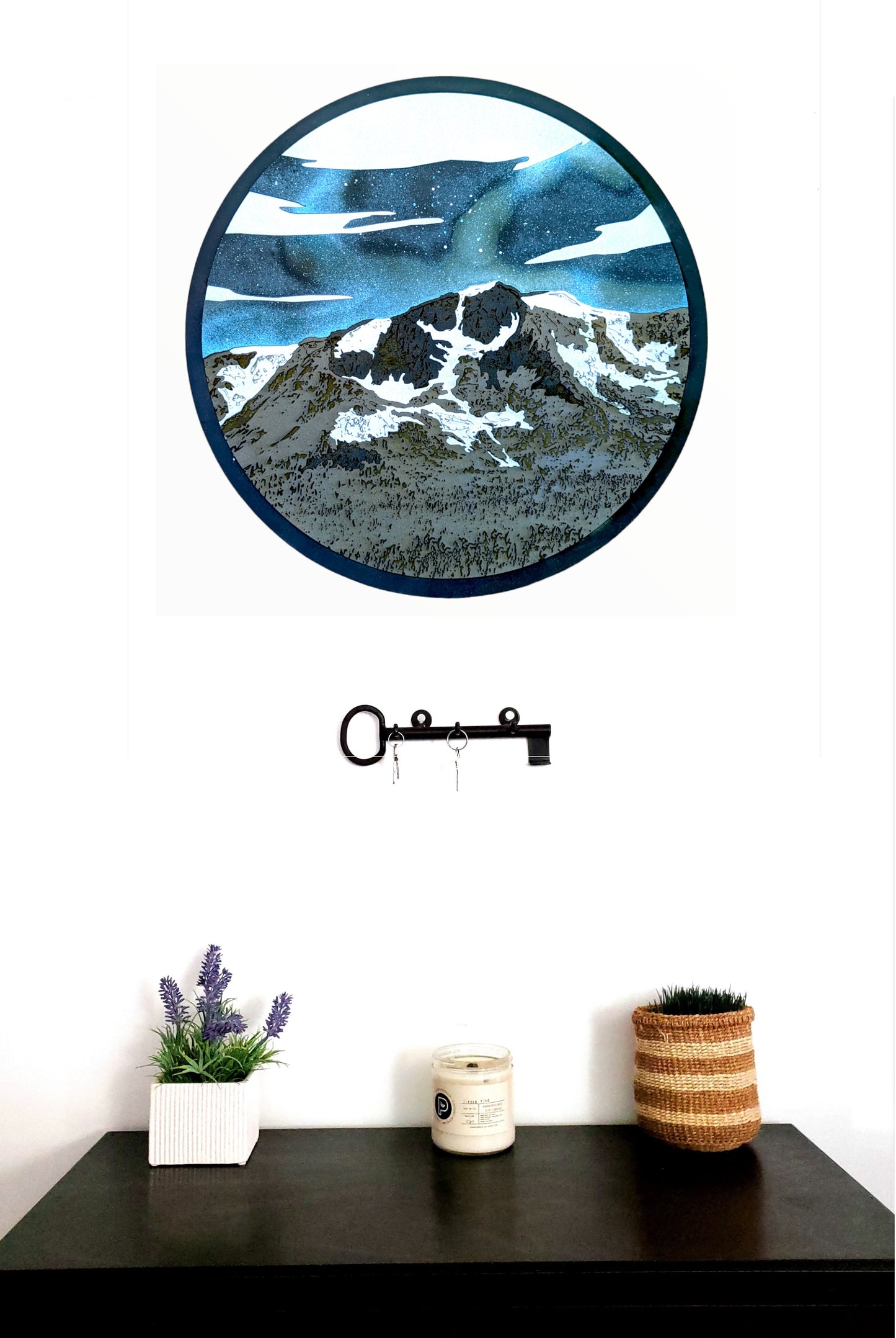 Realistic Wood Art | Mt. Tallac | 15" Circular