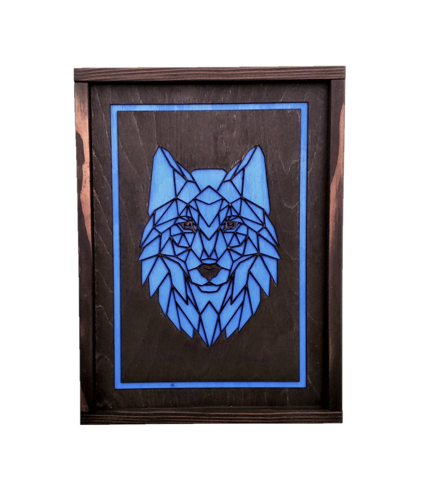 Geometric Animal Art | 12" by 16" | Mountain Lion, Wolf, Bear, Ram, Stag, Fox