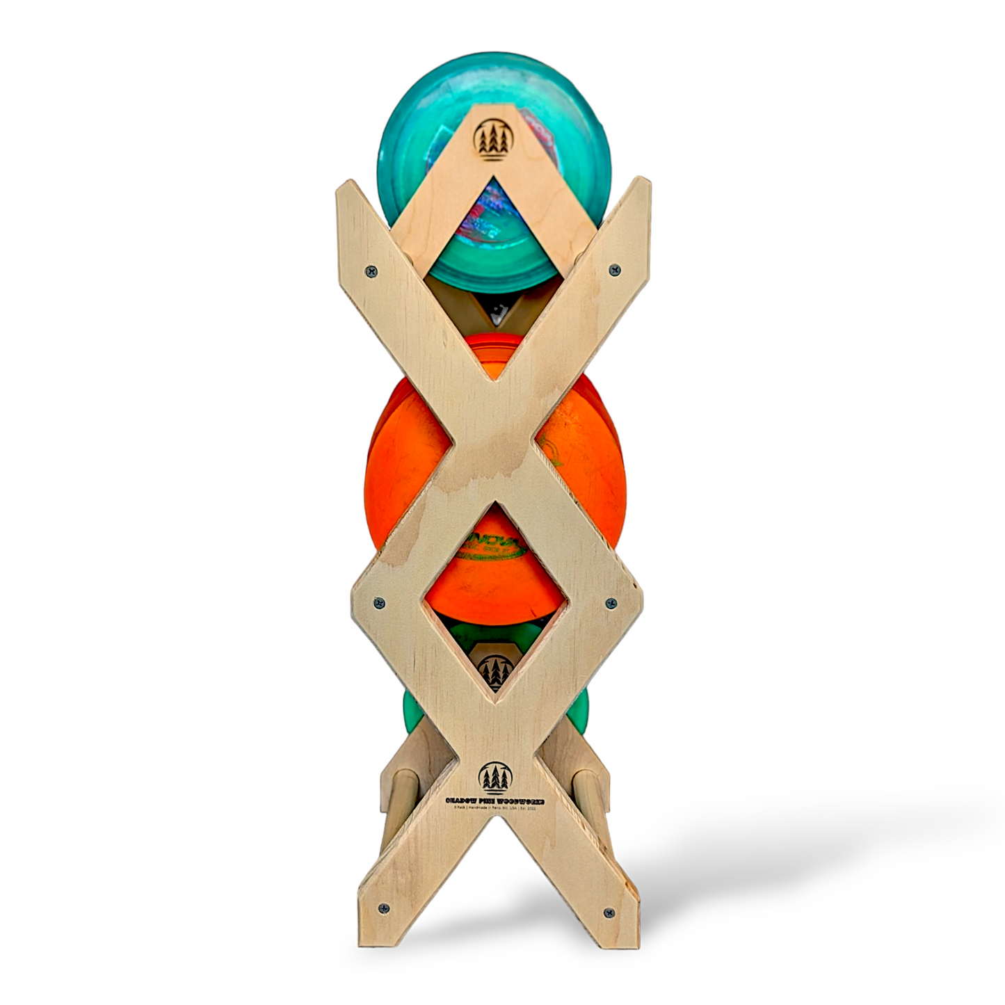 Disc Golf Storage Rack | 2X Rack | 105 to 150 Discs – shadowpinewoodworks