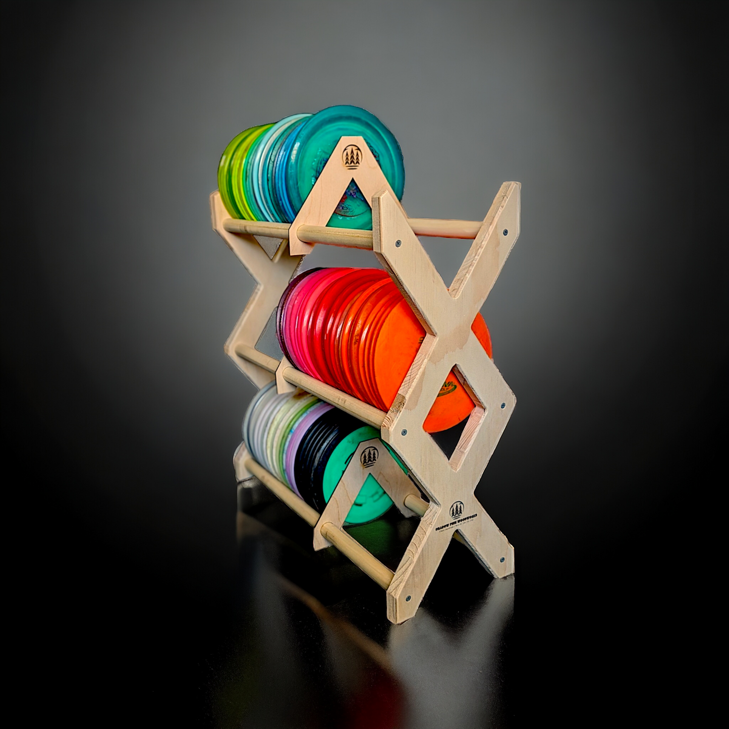 Disc Golf Storage Rack | 2X Rack | 105 to 150 Discs – shadowpinewoodworks
