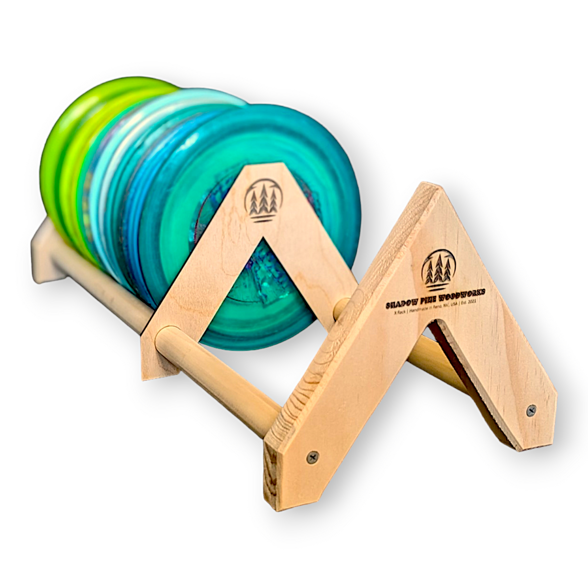 Disc Spring Racks For Storage Disc Golf Storage Rack | A Rack | 35 to 50 Discs – shadowpinewoodworks