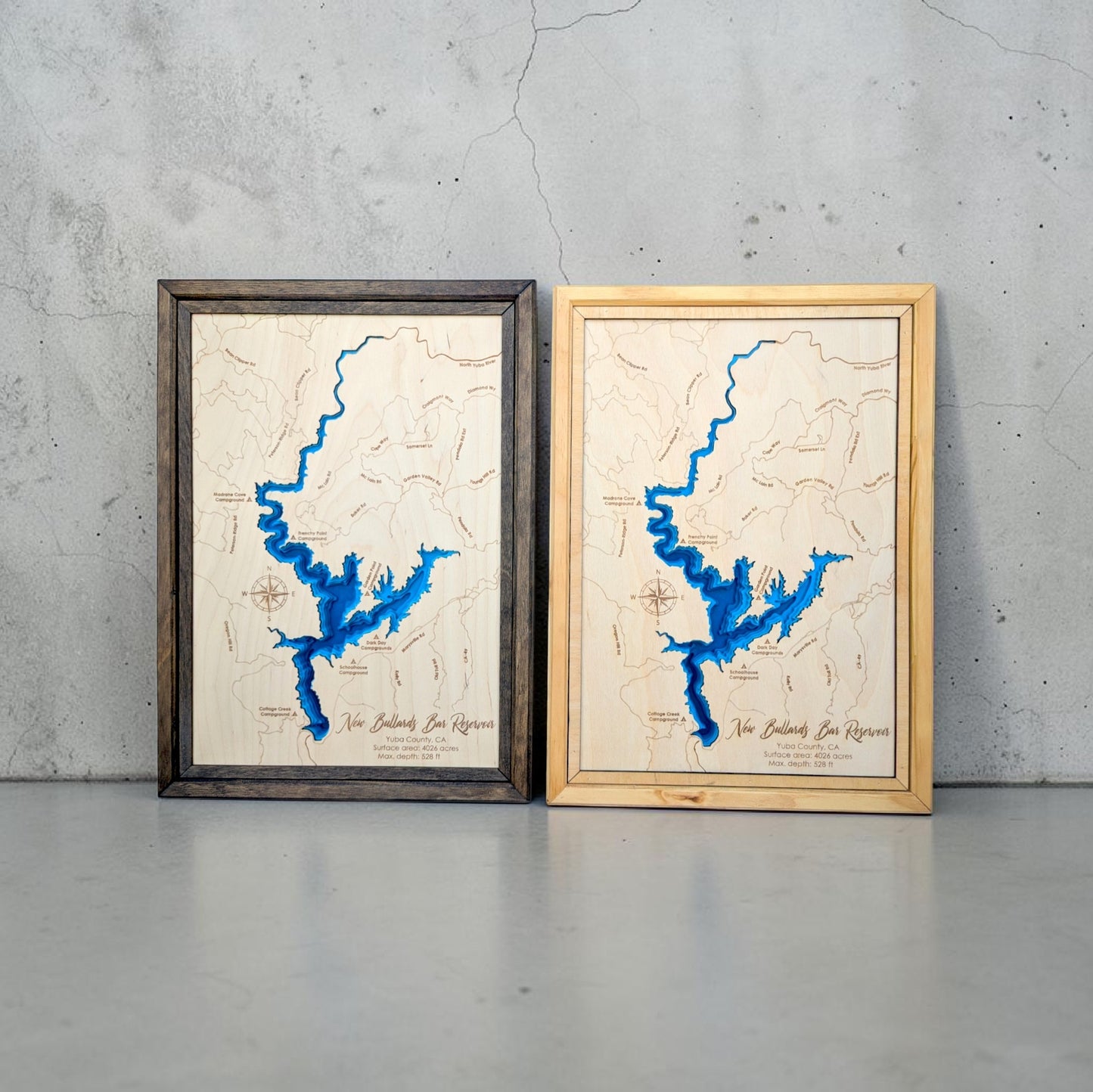 New Bullards Bar Reservoir Art | New Bullards Bar Reservoir Map | Various Sizes