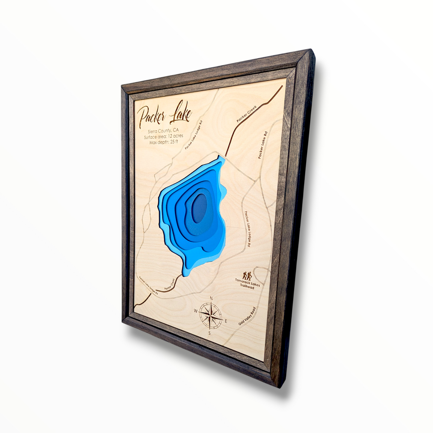 Packer Lake Art | Packer Lake Map | Various Sizes