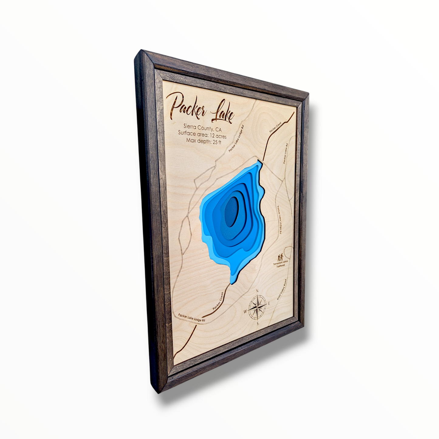 Packer Lake Art | Packer Lake Map | Various Sizes