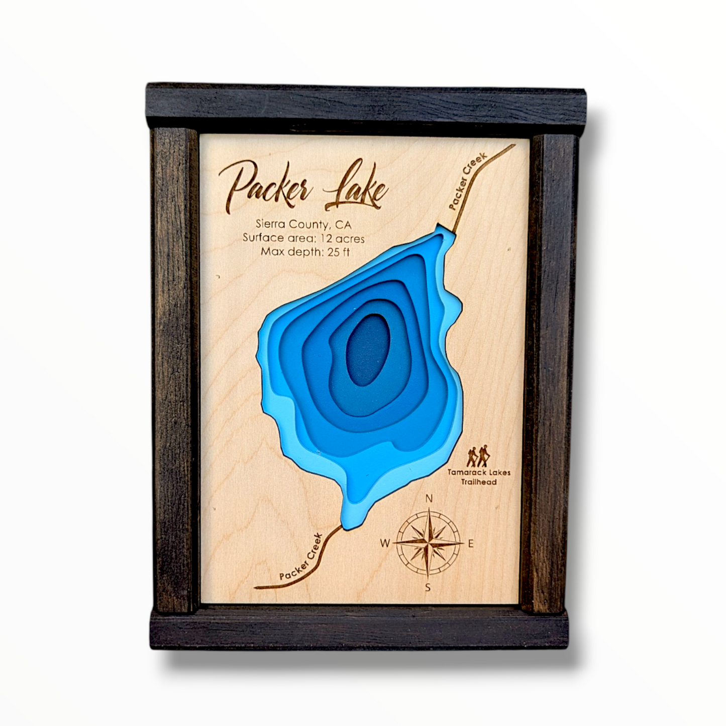 Packer Lake Art | Packer Lake Map | Various Sizes