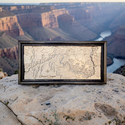 The Grand Canyon Art | The Grand Canyon Map | 30 x 15 inches