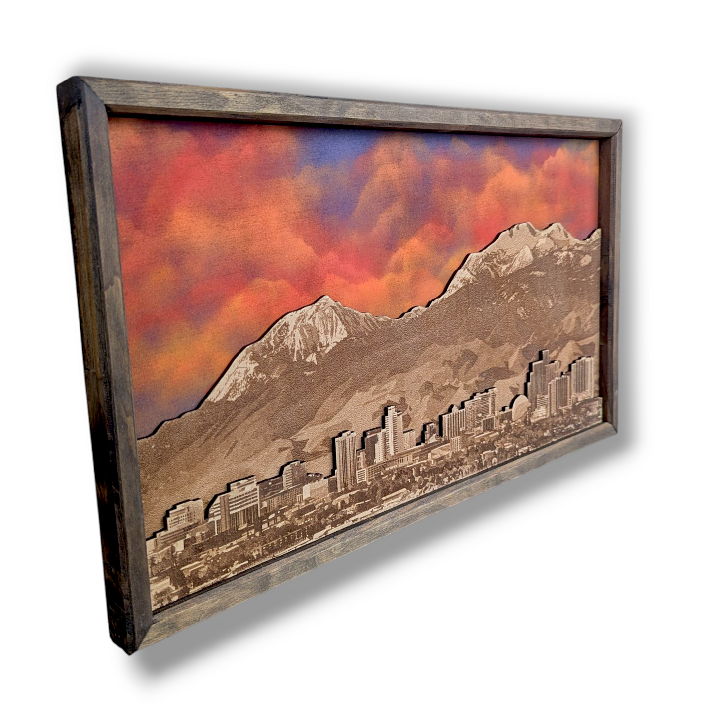 Reno Skyline Art  | City Skyline, Mountains, Night Sky | Various Sizes