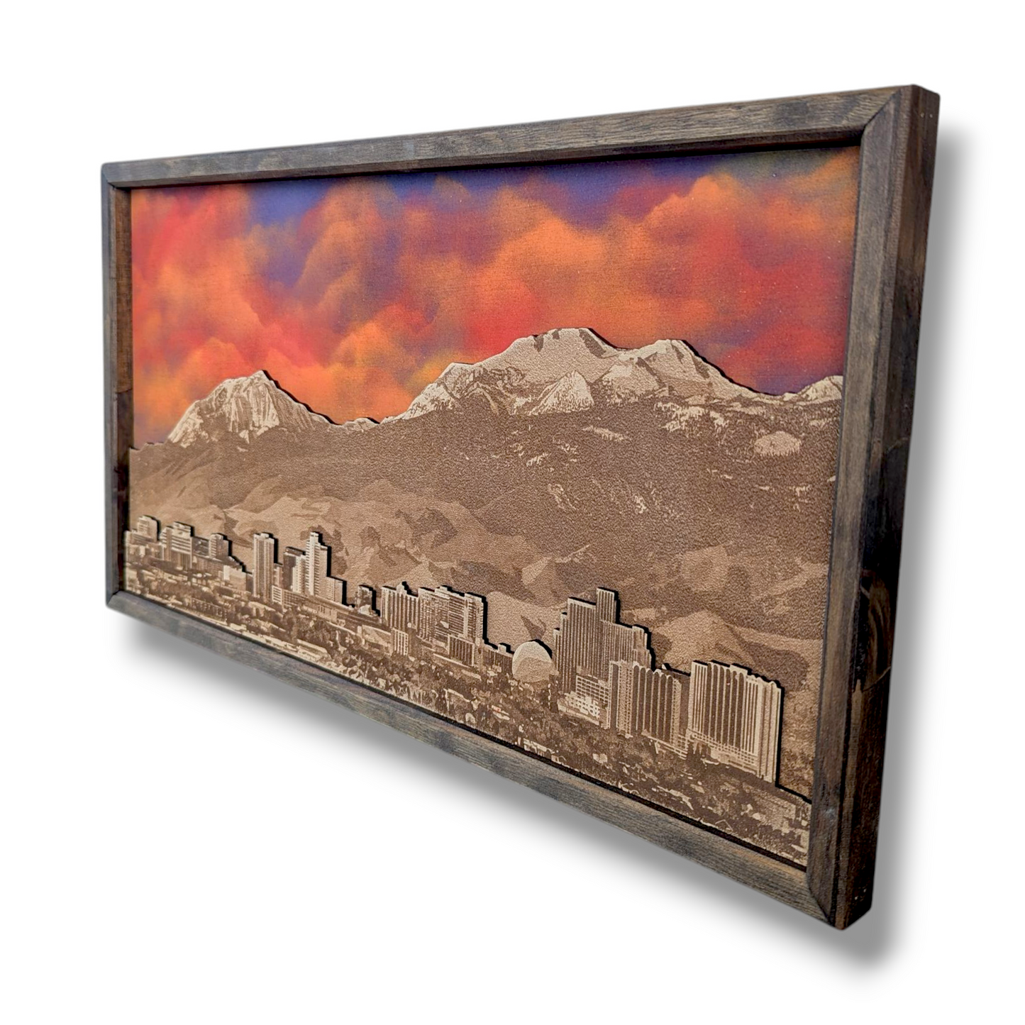 Reno Skyline Art  | City Skyline, Mountains, Night Sky | Various Sizes