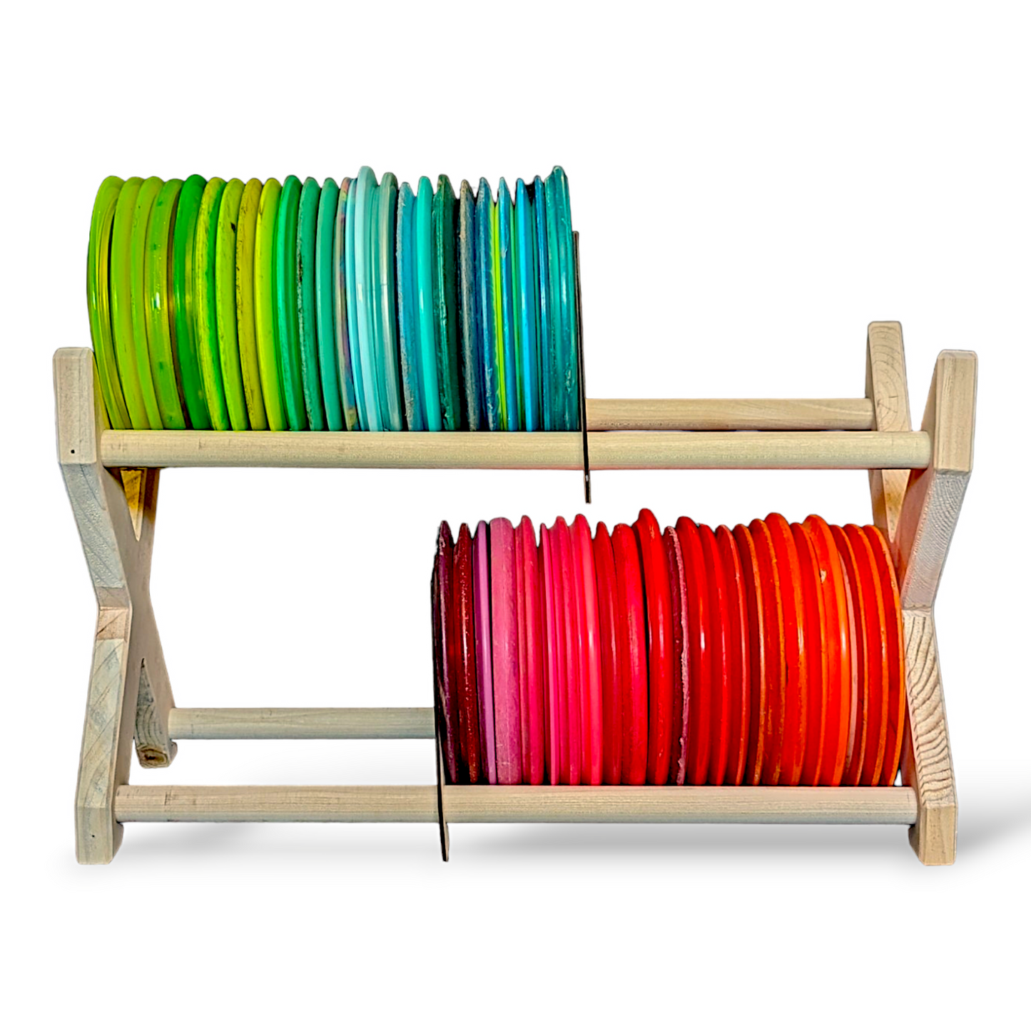 Disc Golf Storage Rack | X Rack | 70 to 100 Discs – shadowpinewoodworks