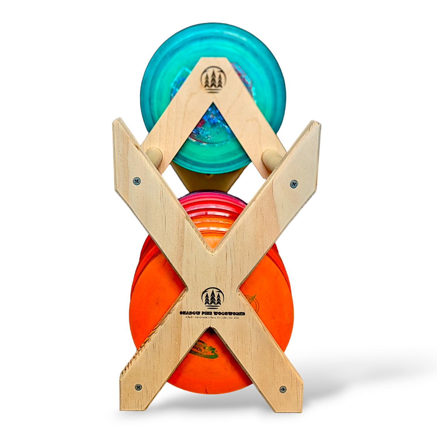 Disc Golf Storage Rack | X Rack | 70 to 100 Discs – shadowpinewoodworks