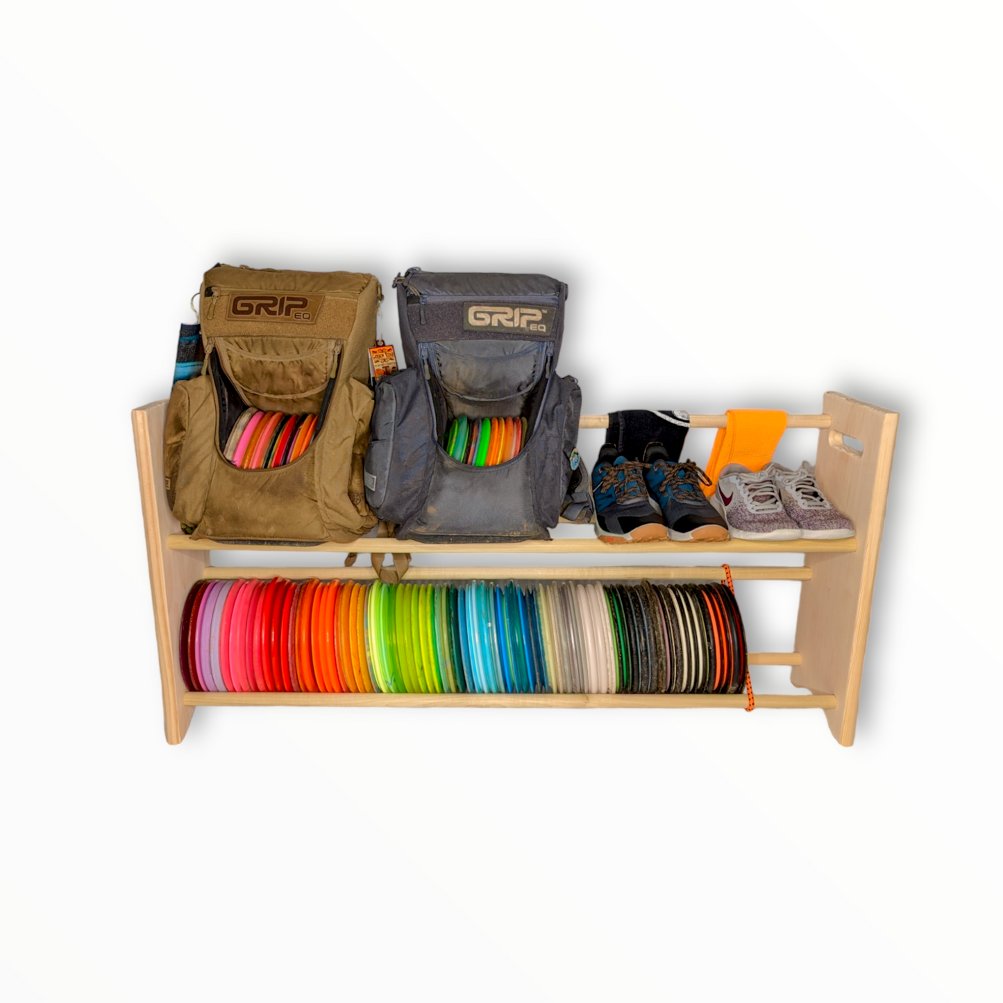 Customizable Disc Golf Storage Rack | 15-250 Discs | Free Laser Engraving