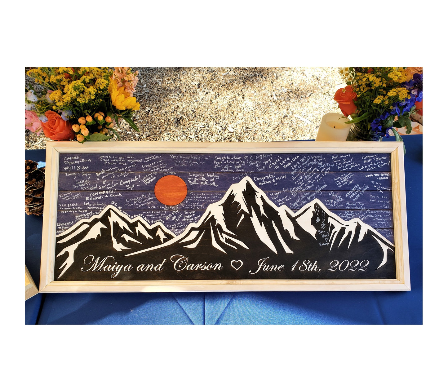 Wedding Guest Book Alternative | Mountain Theme