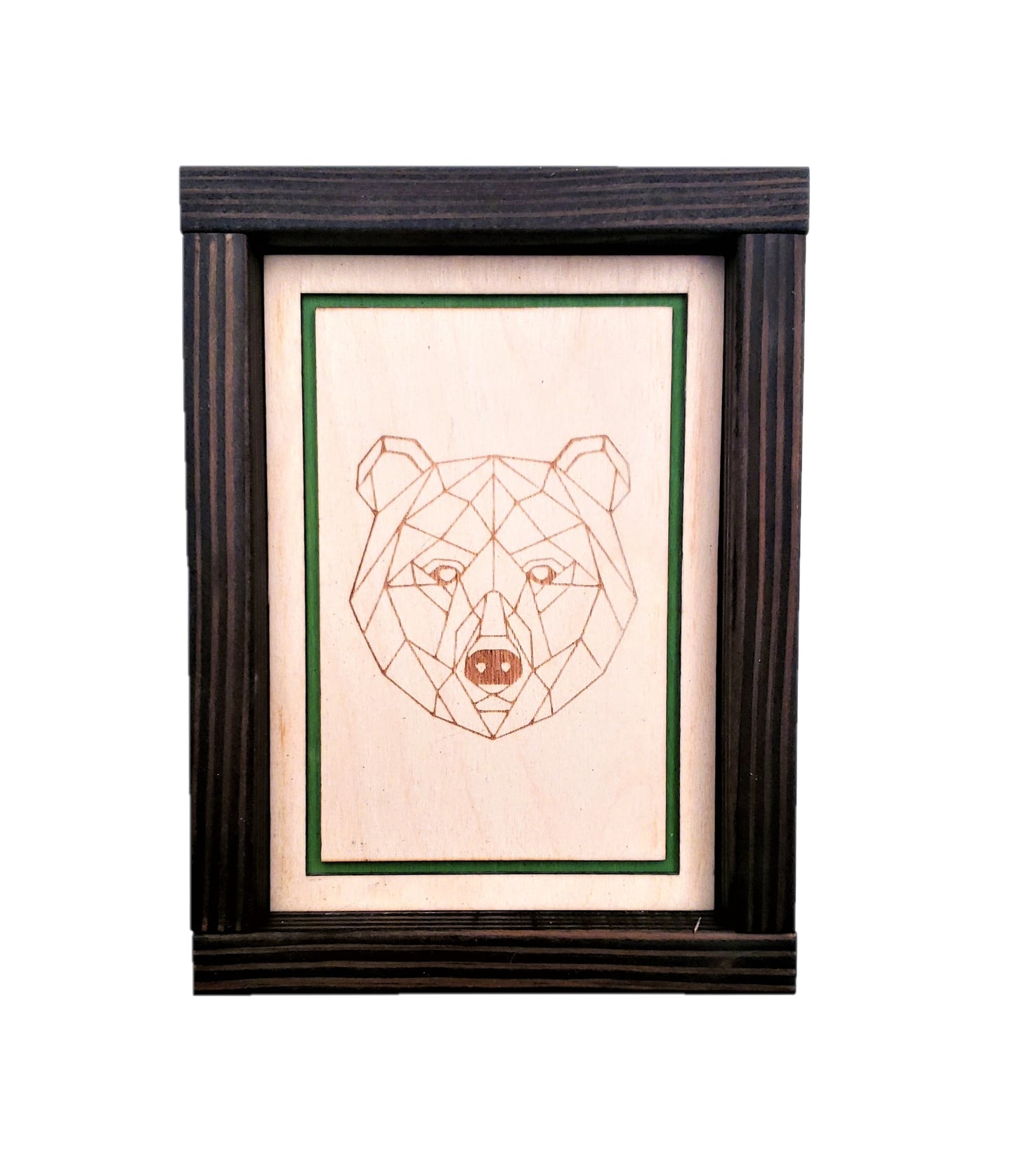 Geometric Animal Art | 6" by 8" | Mountain Lion, Wolf, Bear, Ram, Stag, Fox