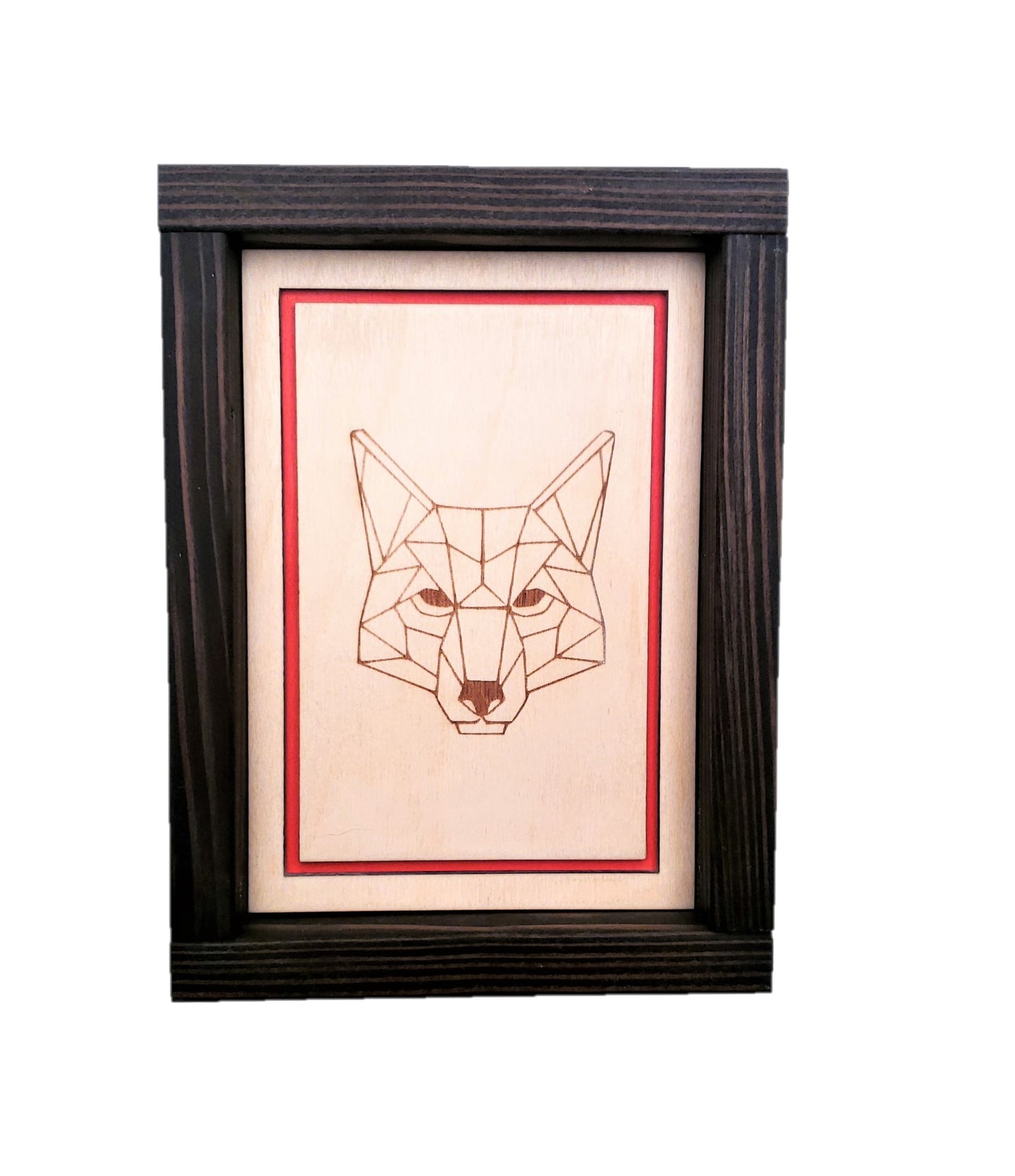 Geometric Animal Art | 6" by 8" | Mountain Lion, Wolf, Bear, Ram, Stag, Fox