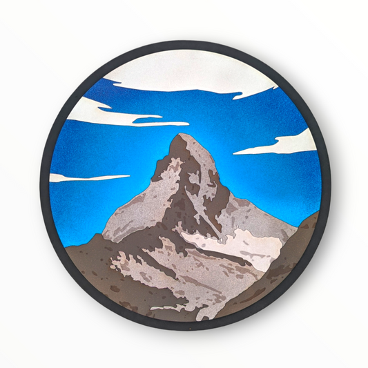 Realistic Wood Art | The Matterhorn | 15" Circular