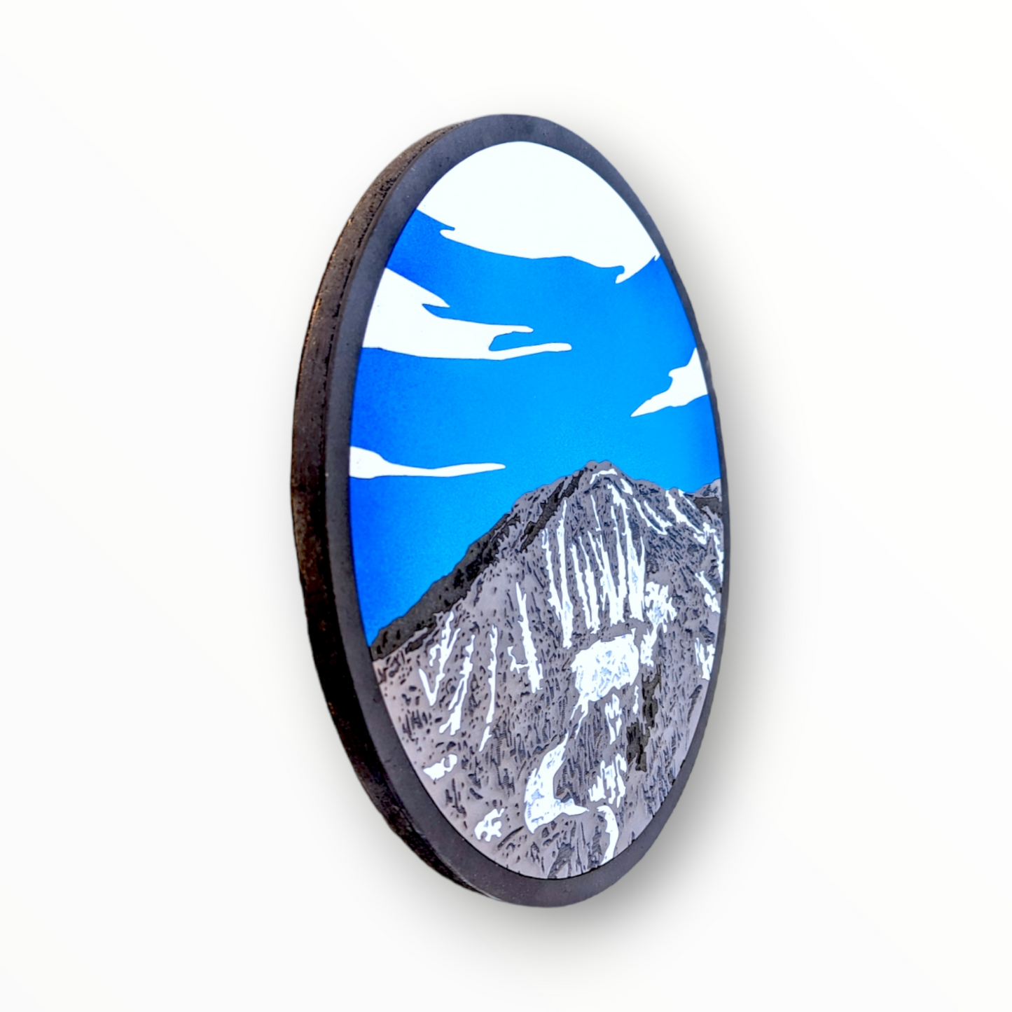 Realistic Wood Art | Slide Mountain (Mt. Rose) | 15" Circular
