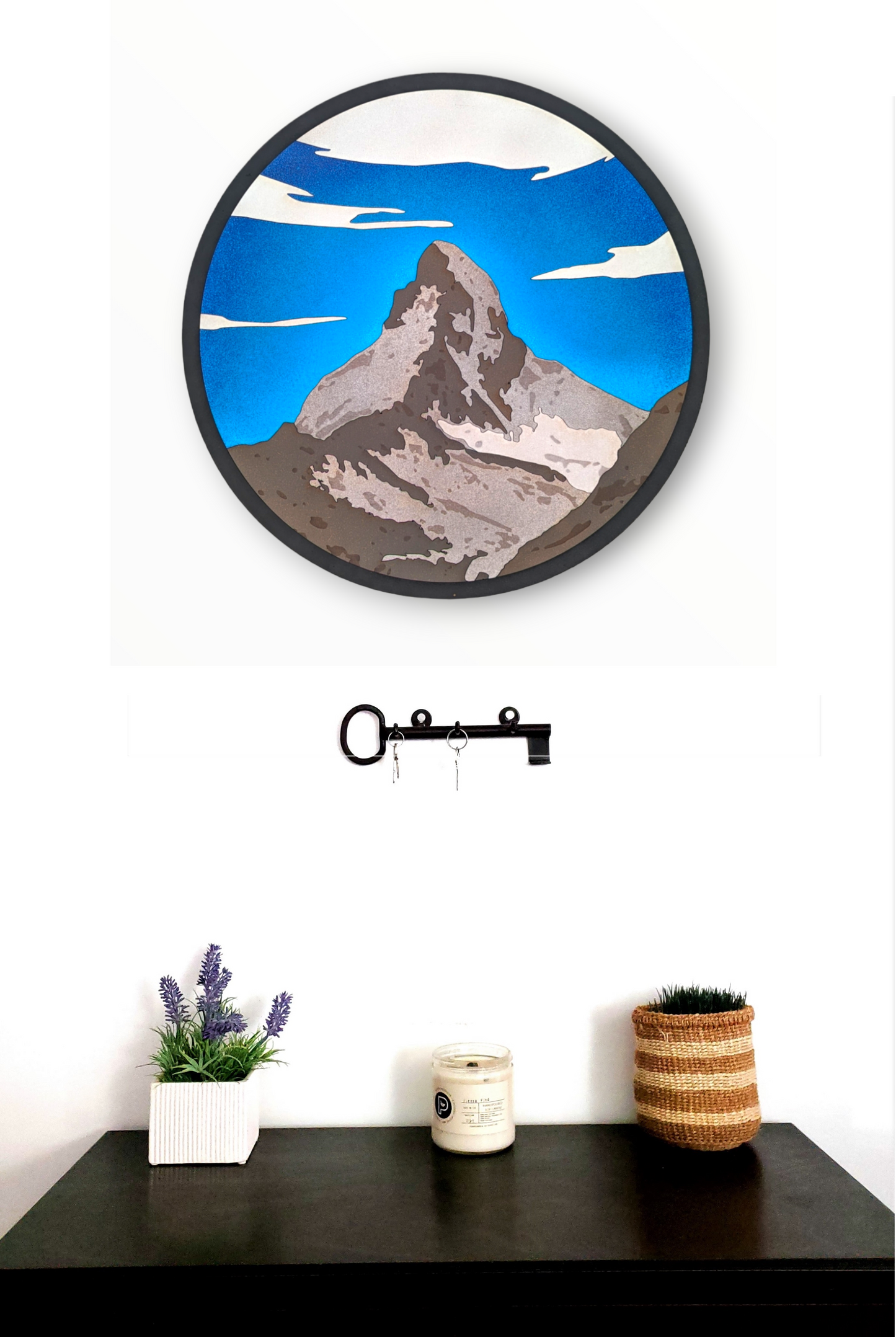 Realistic Wood Art | The Matterhorn | 15" Circular
